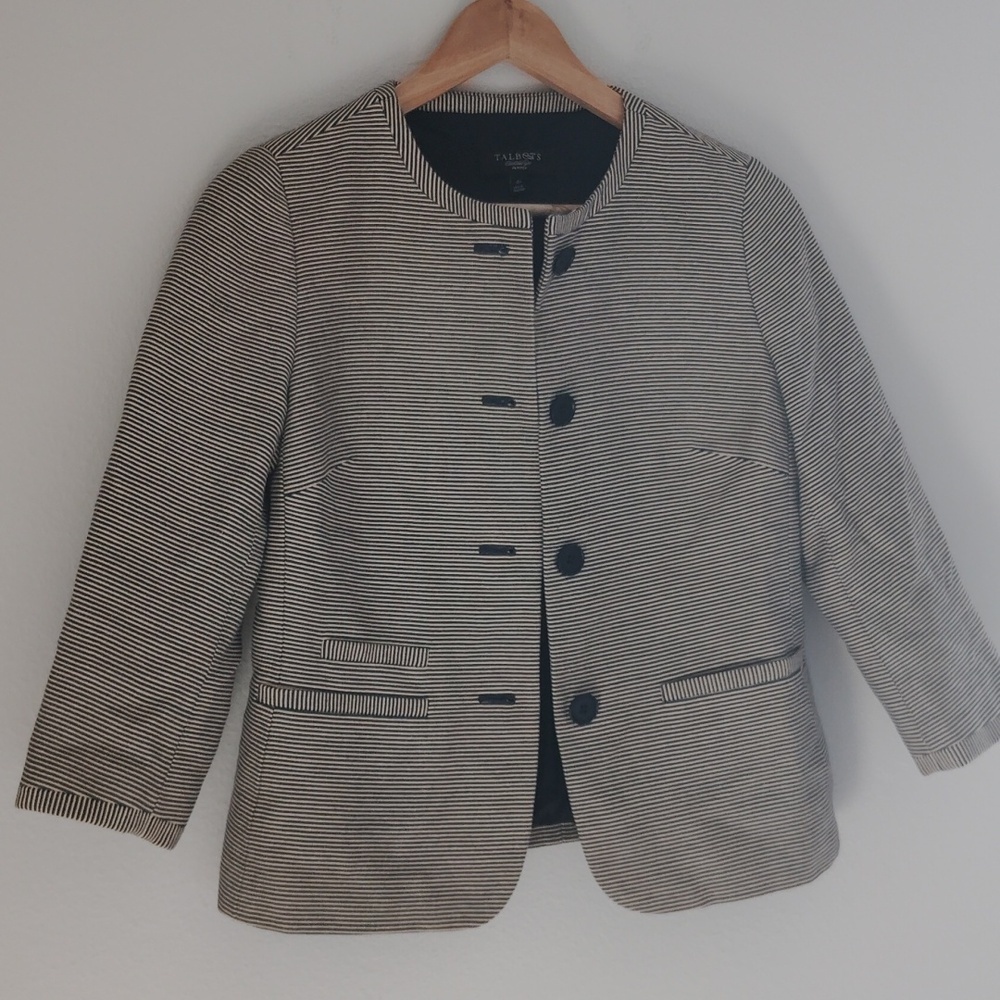 Talbot's Vintage Striped Blazer